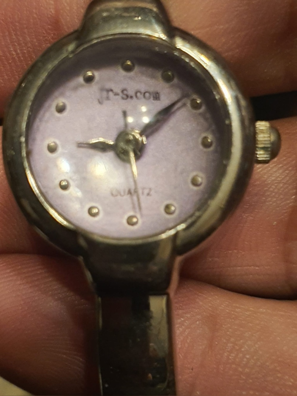 🦋10/$20🦋 Jr-s.com Silver/Purple Women's Closed Cuff Watch